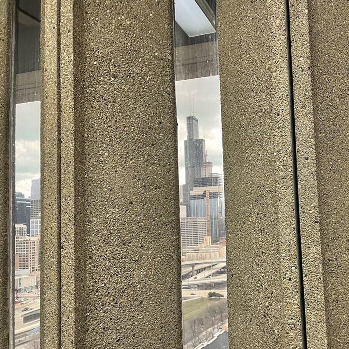 Keith Budner: "“Willis (aka Sears) Tower from UIC campus in Chicago's West Loop (March 2021)"