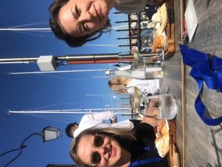 "Taking a quick break from library work at the Fondazione Cini in Venice", Anita Traninger (Cluster Director) & Nina Tolksdorf (Associated Researcher in RA 2: "Travelling Matters") (October 2022)