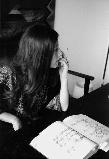 Image Credit: Mirtha Dermisache with her first artist’s book Libro Nº 1 (1967), Buenos Aires, 1967. © 2024 Legado Mirtha Dermisache.