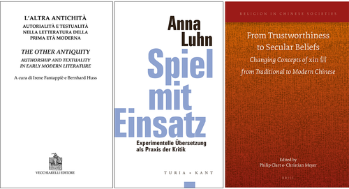 Book covers © Vecchiarelli Editore, Turia + Kant, Brill