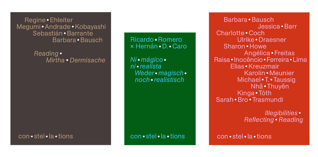 Book cover con·stel·la·tions 1–3